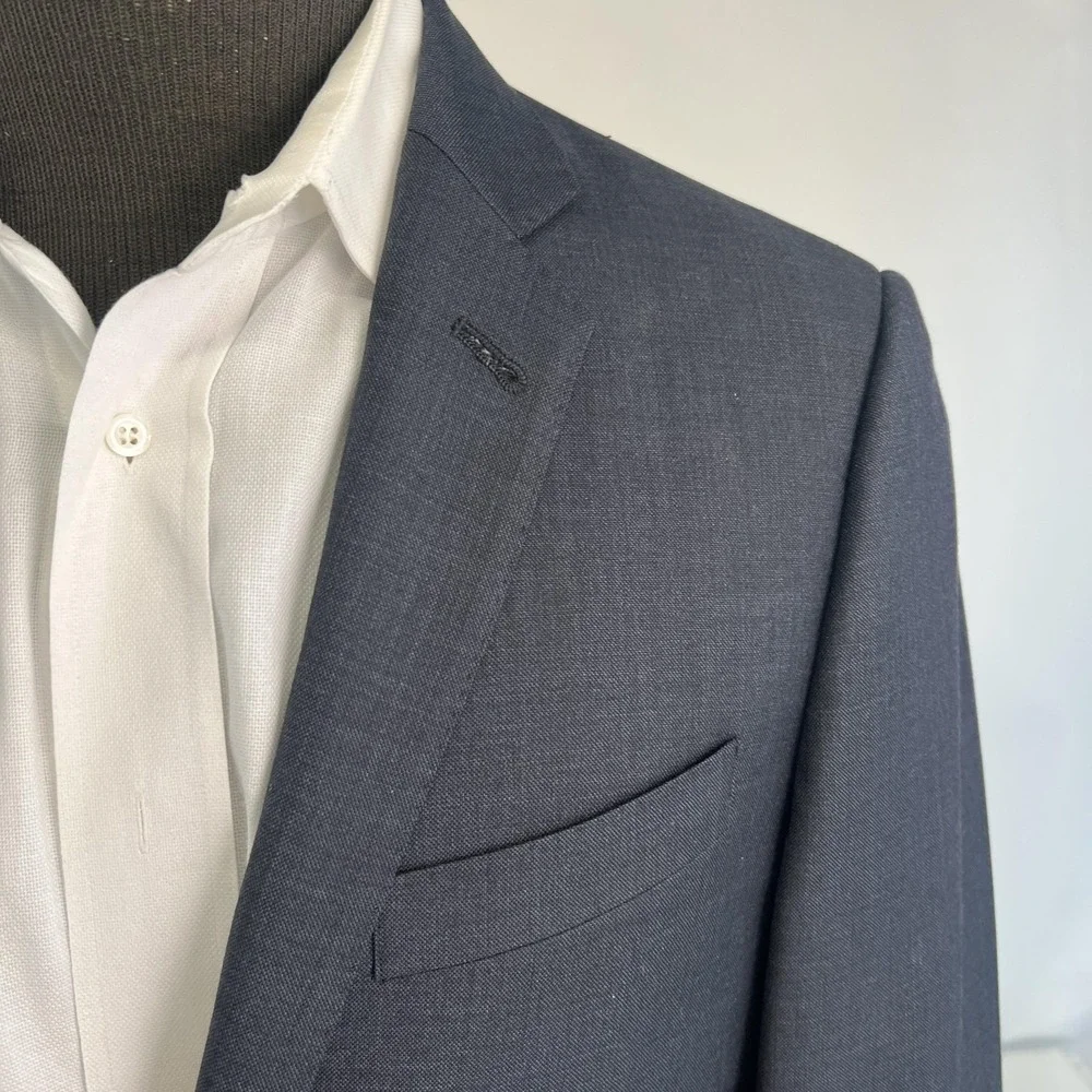 J.Crew Ludlow Blazer Mens 38R Slim Blue Italian Wool Tollegno 1900 Jacket